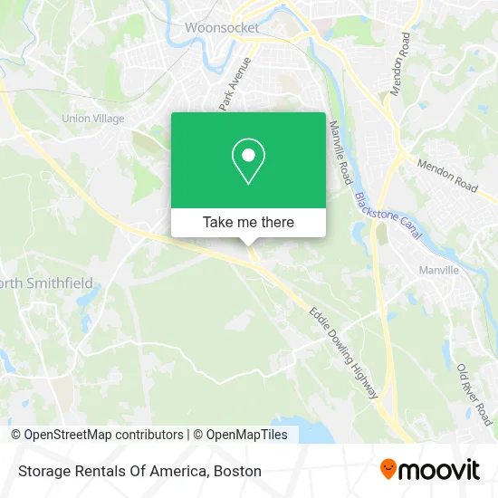 Storage Rentals Of America map