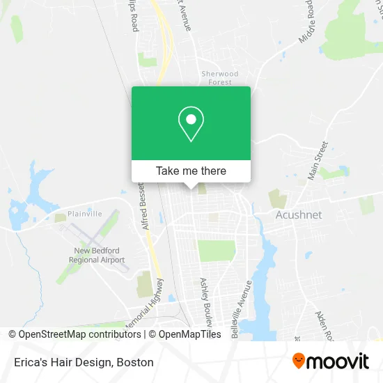 Erica's Hair Design map