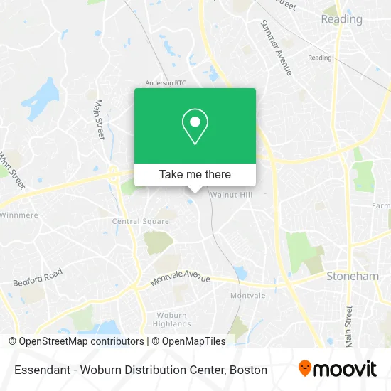 Essendant - Woburn Distribution Center map