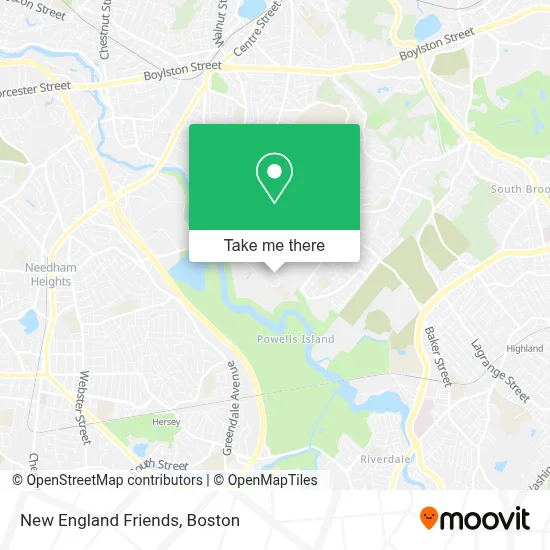 New England Friends map