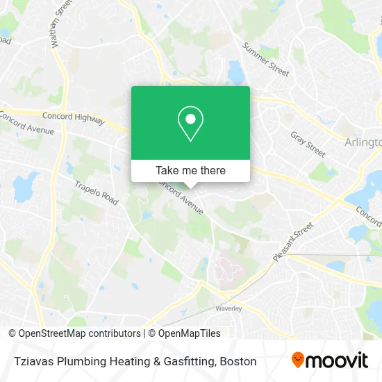 Tziavas Plumbing Heating & Gasfitting map