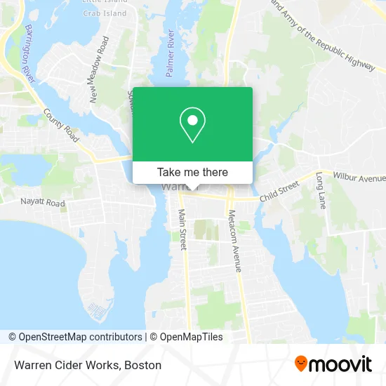Warren Cider Works map