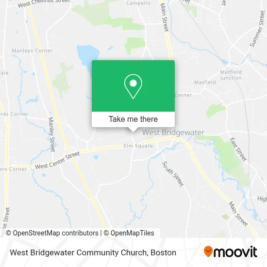 West Bridgewater Community Church map