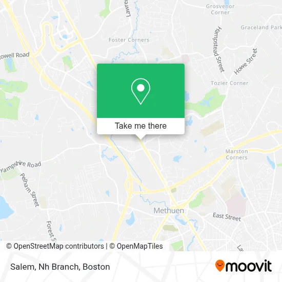 Salem, Nh Branch map