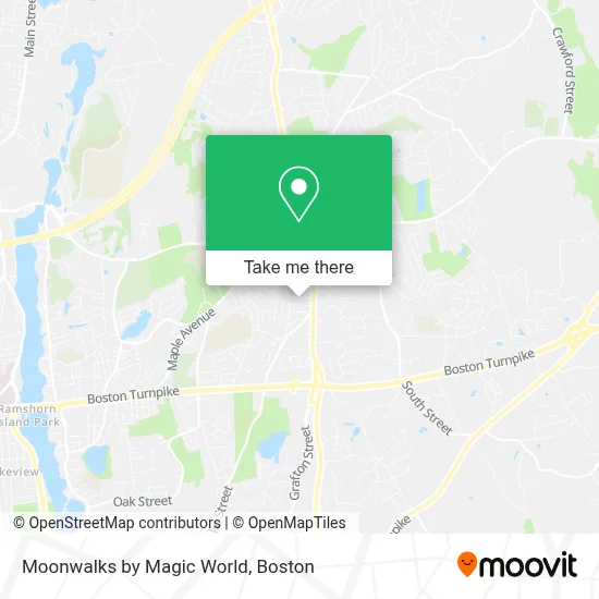 Moonwalks by Magic World map