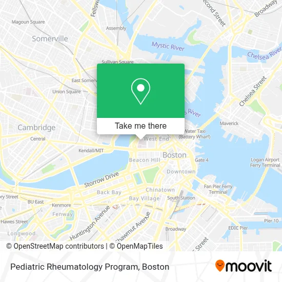 Pediatric Rheumatology Program map