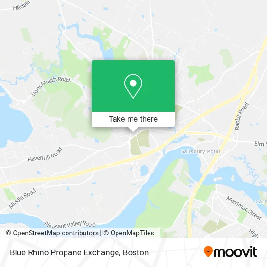 Blue Rhino Propane Exchange map
