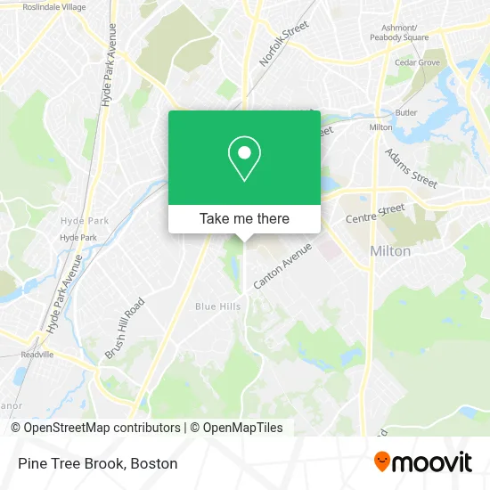 Pine Tree Brook map