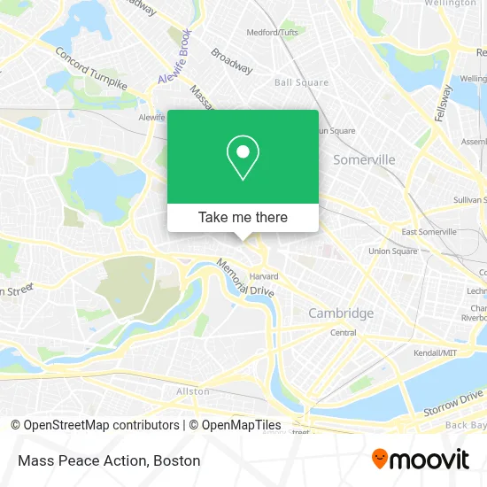 Mass Peace Action map