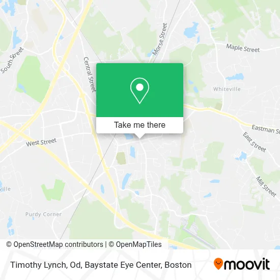 Timothy Lynch, Od, Baystate Eye Center map