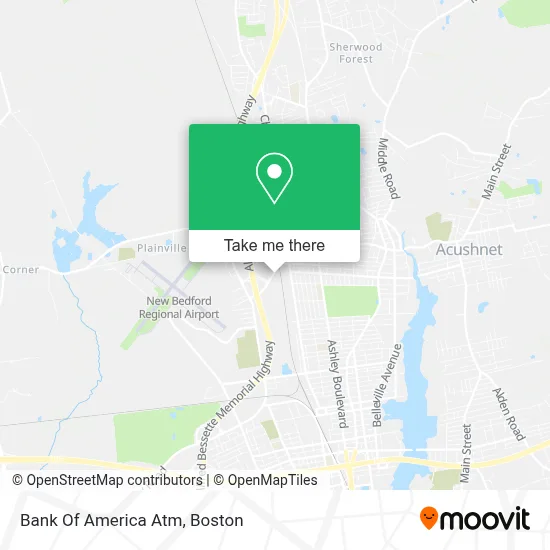 Bank Of America Atm map