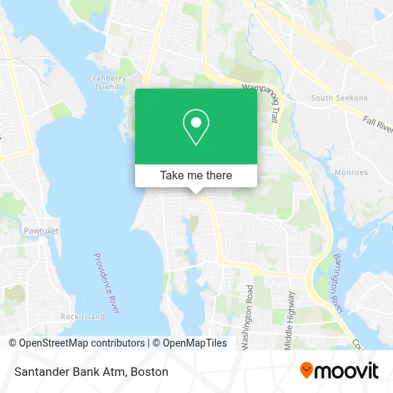 Santander Bank Atm map