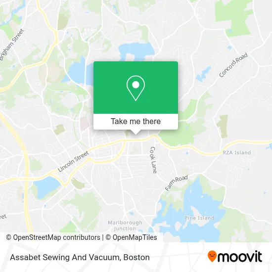 Assabet Sewing And Vacuum map