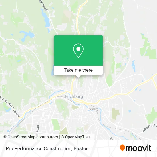 Pro Performance Construction map
