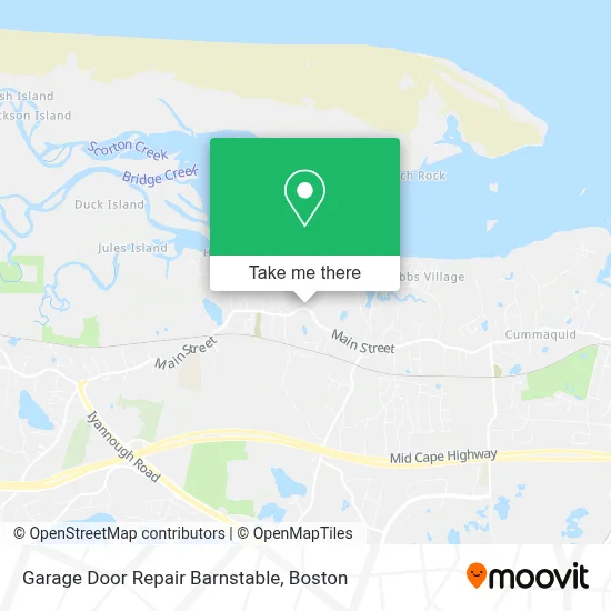 Garage Door Repair Barnstable map