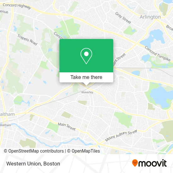 Western Union map