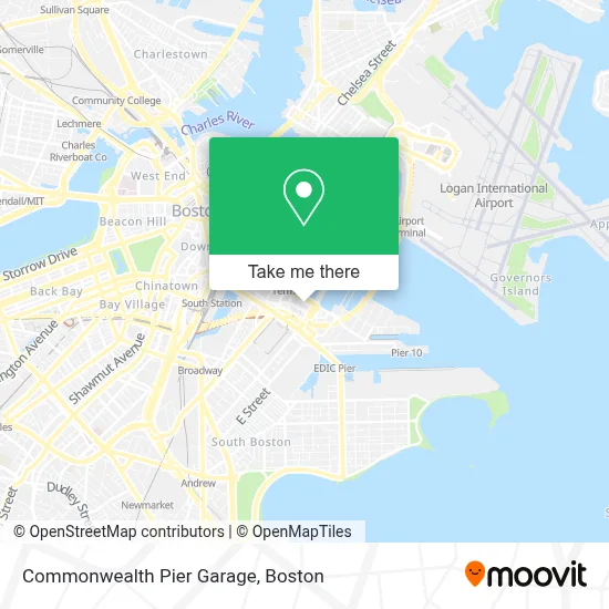 Commonwealth Pier Garage map