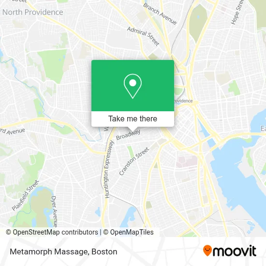 Metamorph Massage map