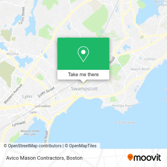 Avico Mason Contractors map