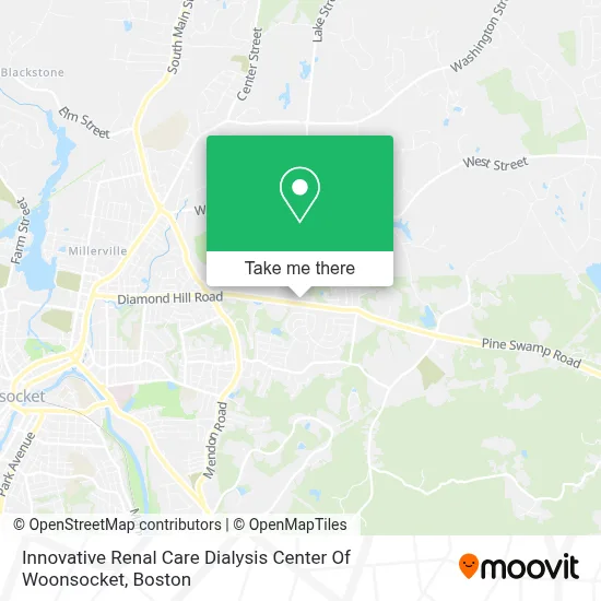 Innovative Renal Care Dialysis Center Of Woonsocket map