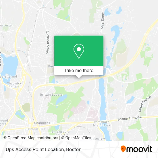Ups Access Point Location map