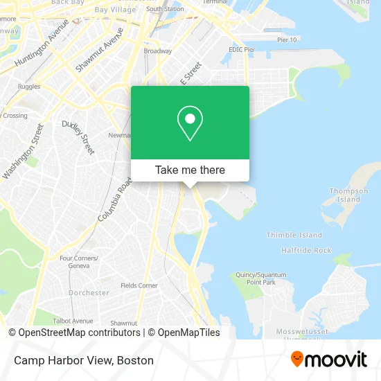 Camp Harbor View map