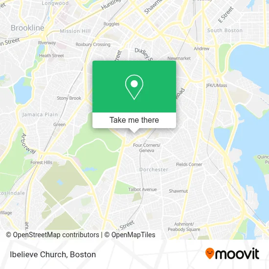 Ibelieve Church map