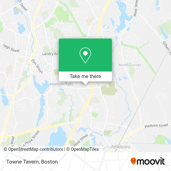 Towne Tavern map