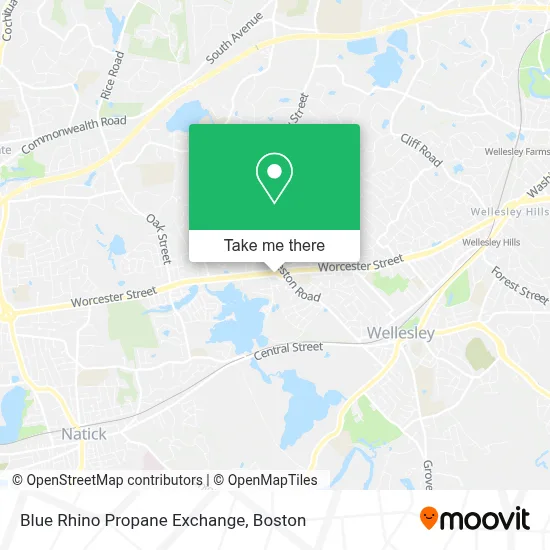 Blue Rhino Propane Exchange map