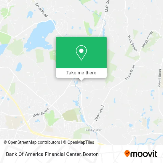 Bank Of America Financial Center map