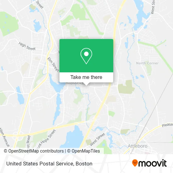 United States Postal Service map
