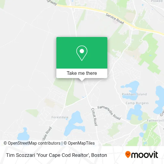 Tim Scozzari 'Your Cape Cod Realtor' map