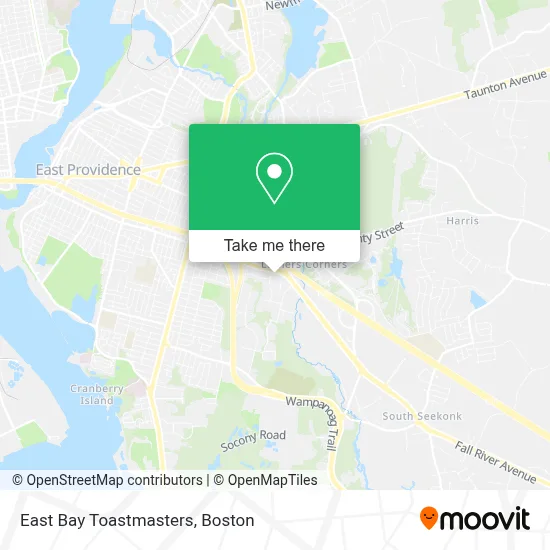 East Bay Toastmasters map