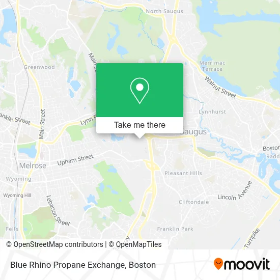 Blue Rhino Propane Exchange map