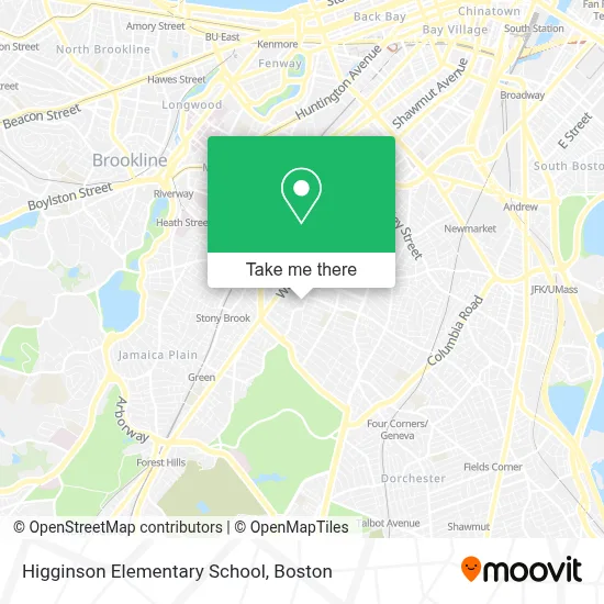 Higginson Elementary School map