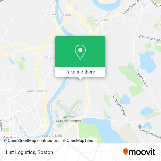 List Logistics map