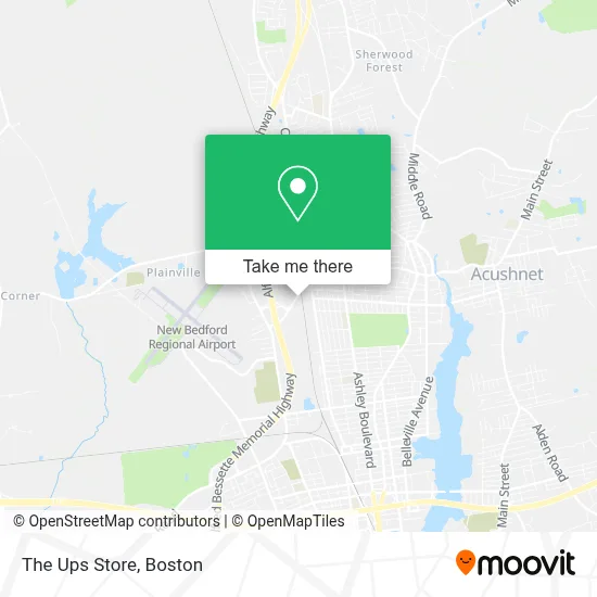 The Ups Store map