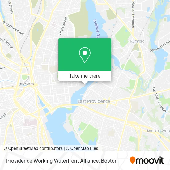 Providence Working Waterfront Alliance map