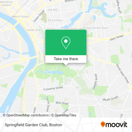 Springfield Garden Club map