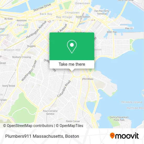 Plumbers911 Massachusetts map
