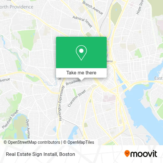 Real Estate Sign Install map