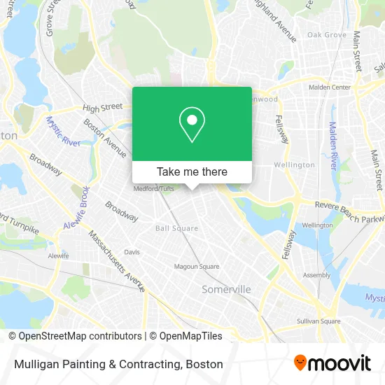 Mulligan Painting & Contracting map