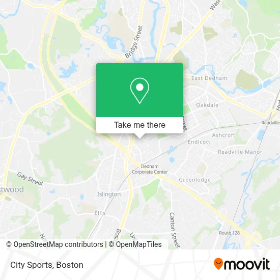 City Sports map