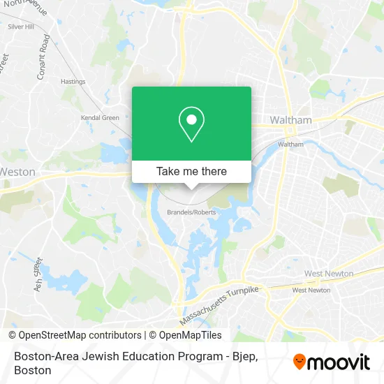 Boston-Area Jewish Education Program - Bjep map