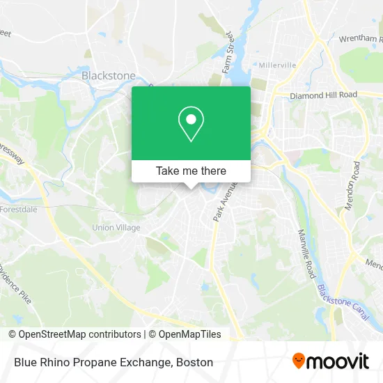 Blue Rhino Propane Exchange map
