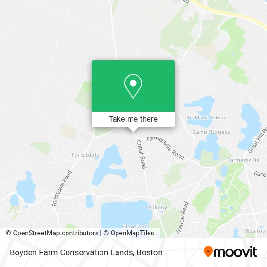 Boyden Farm Conservation Lands map