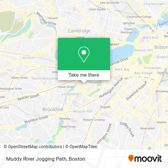 Muddy River Jogging Path map