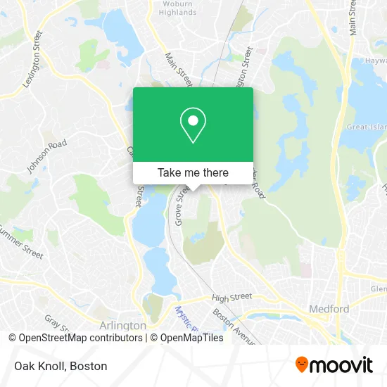 Oak Knoll map