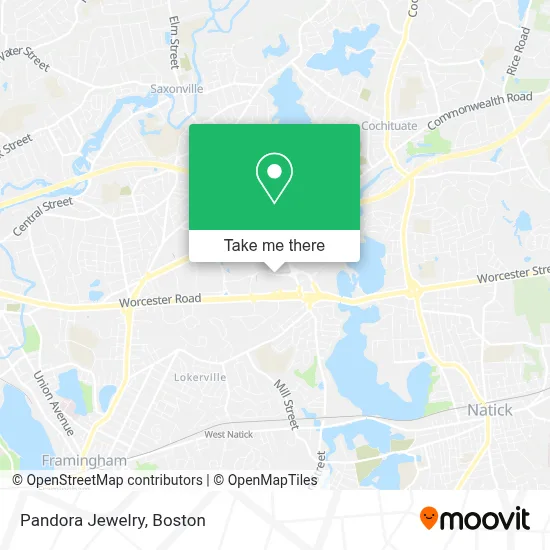 Pandora Jewelry map