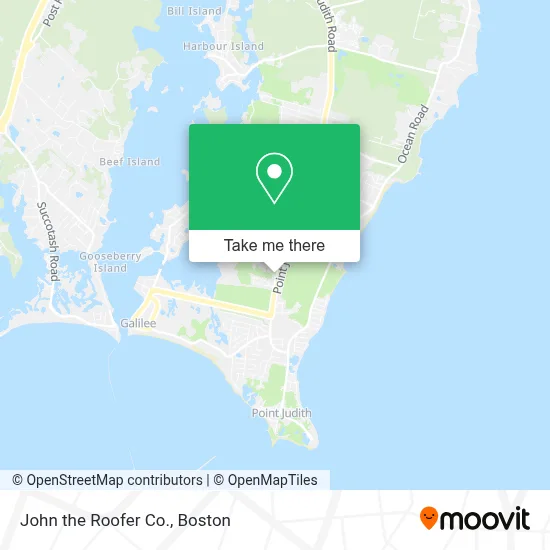 John the Roofer Co. map